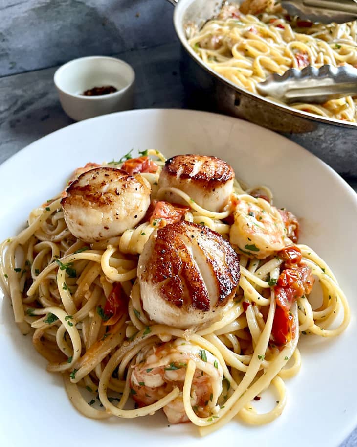 Seafood Pasta Recipe (with Scallops and Shrimp) | Kitchn